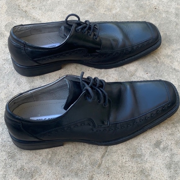 Steve Madden Men\'s Mantra Black Oxford Dress Shoe Size 11.5